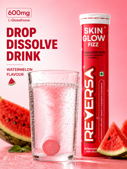 Skin Glow Fizz Pack of 2 | 600mg Glutathione Drink