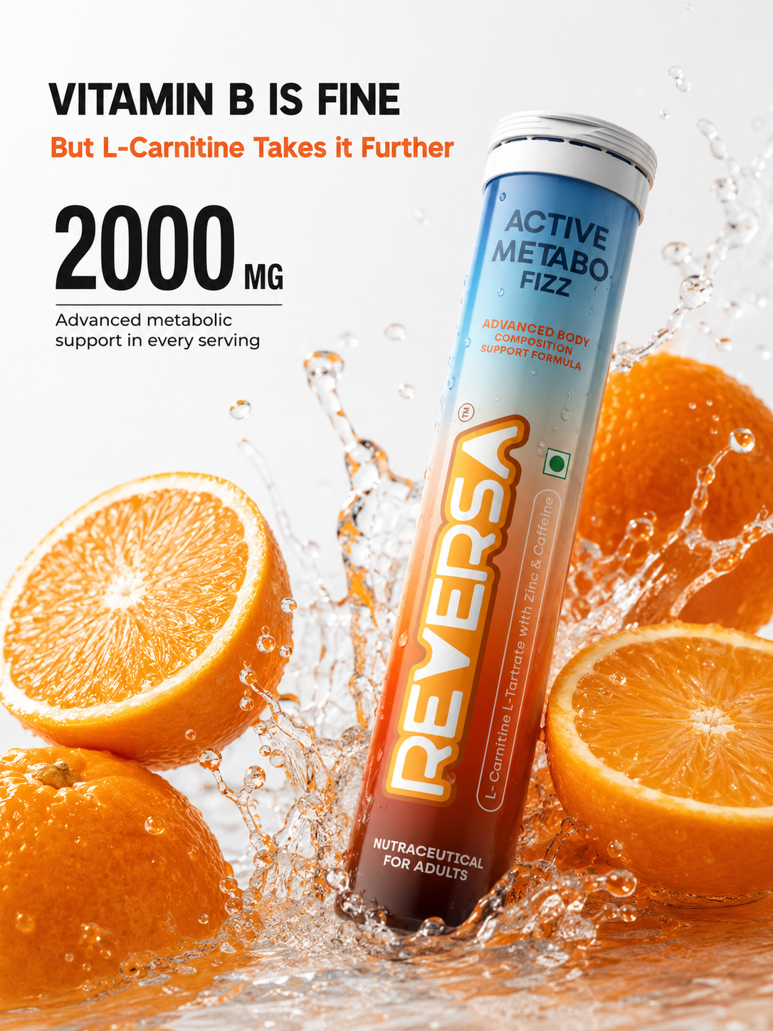 Active Metabo Fizz Pack of 2 | L Carnitine Drink